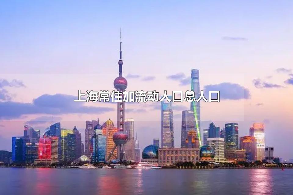 上海常住加流动人口总人口 上海市是我国人口最多的城市吗