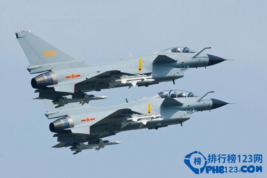 中国第三代战机数量排名