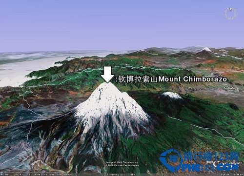 世界上距离地心第一远的高峰：钦博拉索山