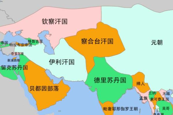 蒙古四大汗国实力排行榜 钦察汗国第一,第四建国最短