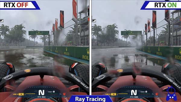 《F1 22》光追、DLSS/FSR开关对比 DLSS画质更好