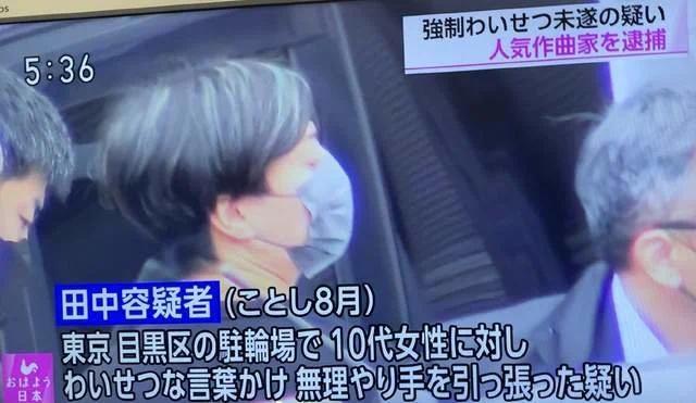 音乐人田中秀和被捕 被曝猥亵女性路边跟踪未成年