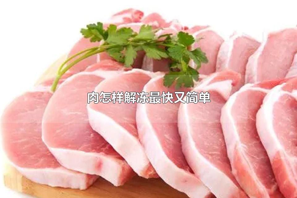 肉怎样解冻最快又简单 能不能用热水解冻