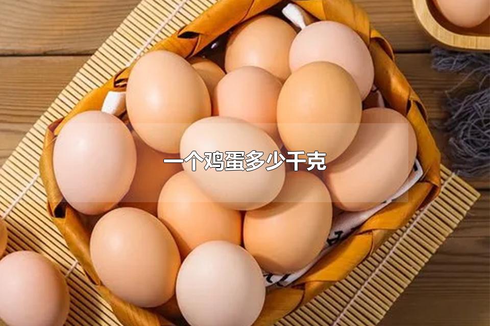 一个鸡蛋多少千克 鸡蛋怎么挑