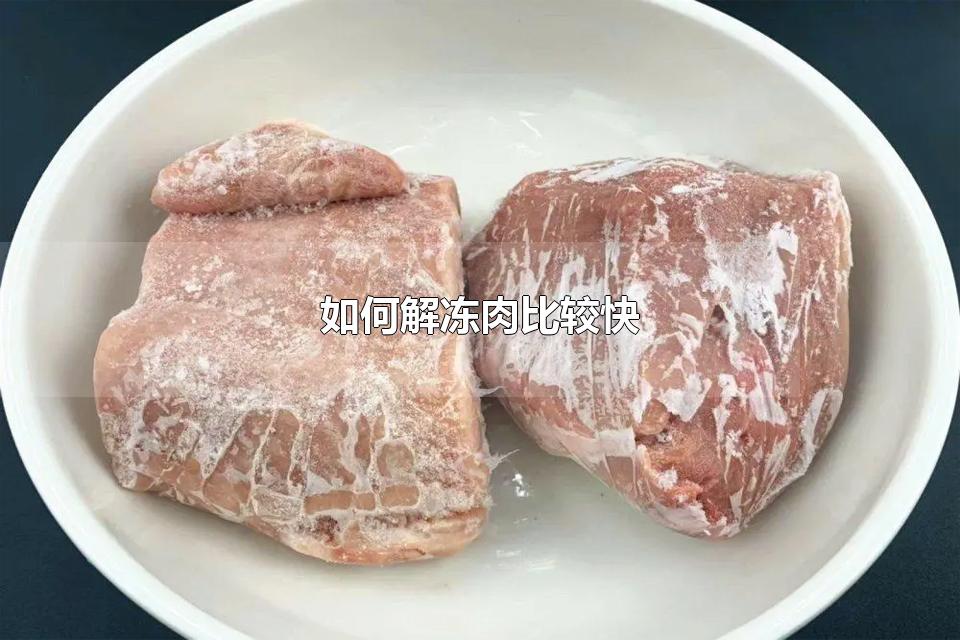 如何解冻肉比较快 可以用热水解冻肉吗