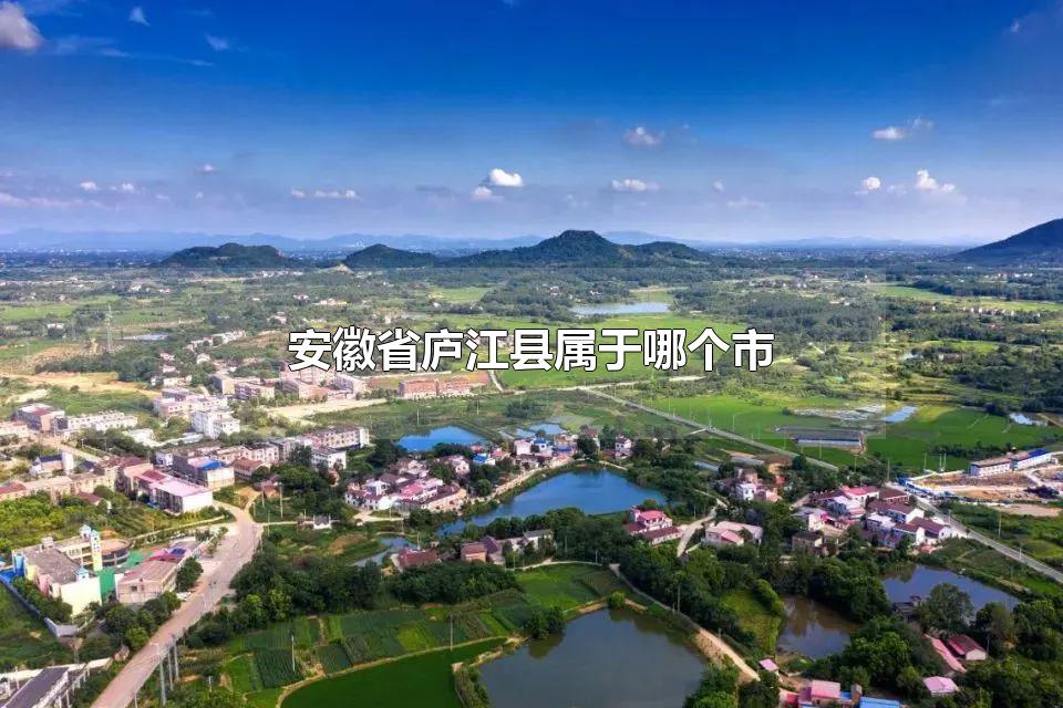 安徽省庐江县属于哪个市 庐江县有什么地方特产