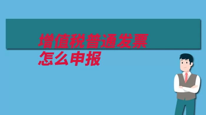 增值税普通发票怎么申报（增值税明细表普通）