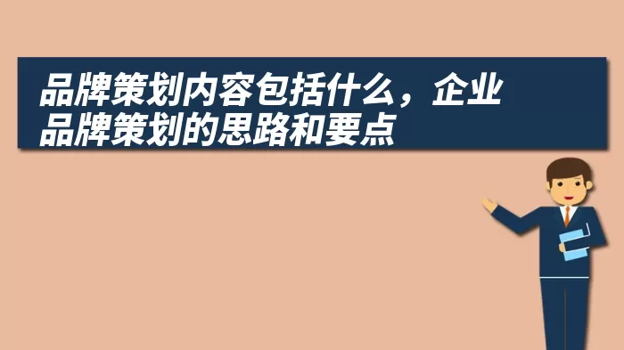 品牌策划内容包括什么，企业品牌策划的思路和要点