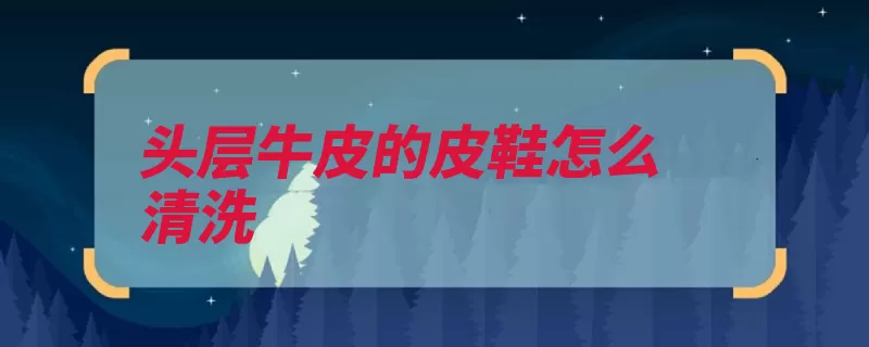 头层牛皮的皮鞋怎么清洗（皮鞋鞋油擦洗灰尘）