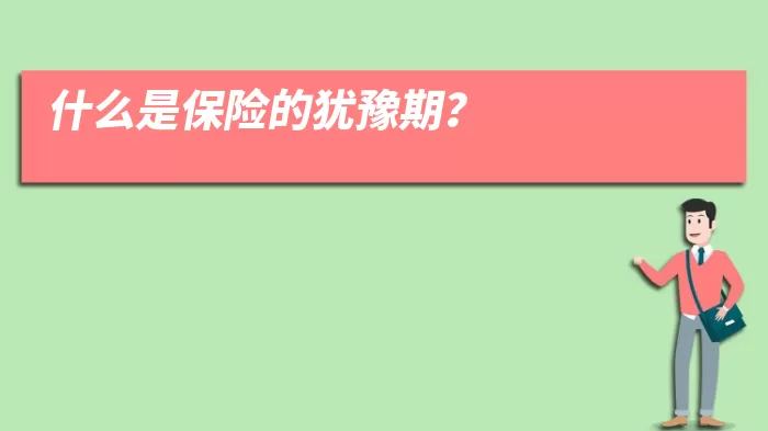 什么是保险的犹豫期？