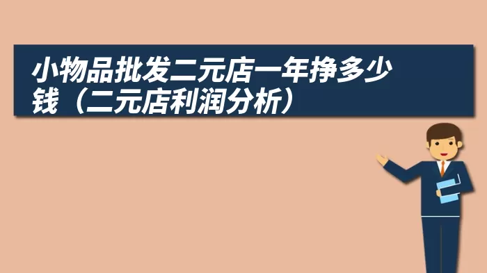 小物品批发二元店一年挣多少钱（二元店利润分析）