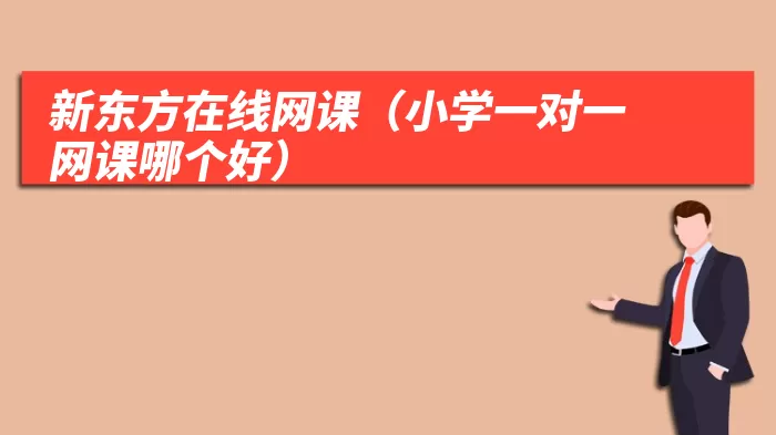 新东方在线网课(小学一对一网课哪个好)