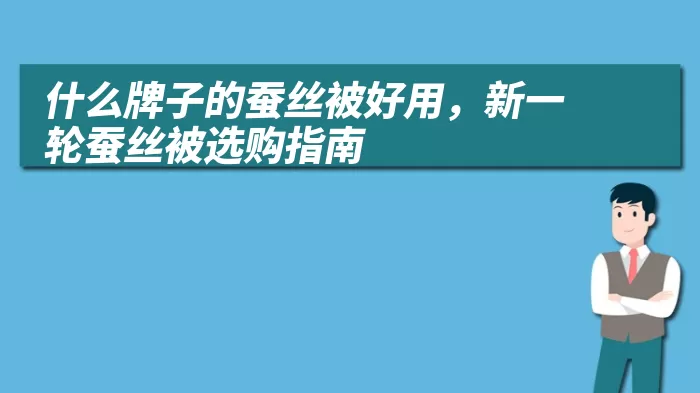 什么牌子的蚕丝被好用，新一轮蚕丝被选购指南