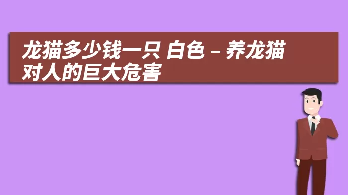 龙猫多少钱一只 白色 – 养龙猫对人的巨大危害