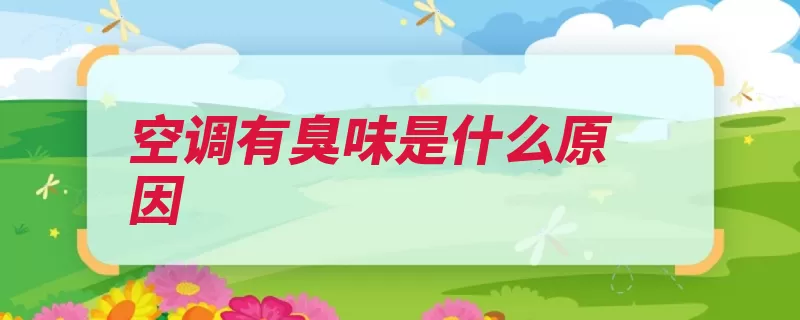 空调有臭味是什么原因（空调就会异味微生）