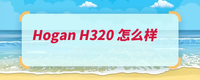 Hogan H320 怎么样（纯色鞋底运动鞋适）