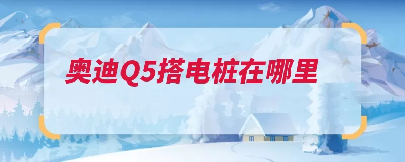 奥迪Q5搭电桩在哪里（奥迪高效行李箱灵）