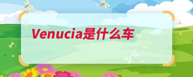 Venucia是什么车