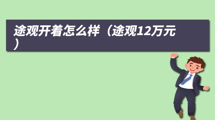 途观开着怎么样（途观12万元）